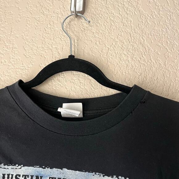 Vintage Justin Timberlake Man of the Woods Concert T-Shirt Small Cities Dates - Picture 3 of 5